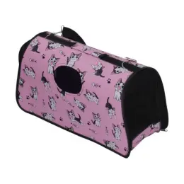 Cat Carrier Bag Large Pink Close Up
